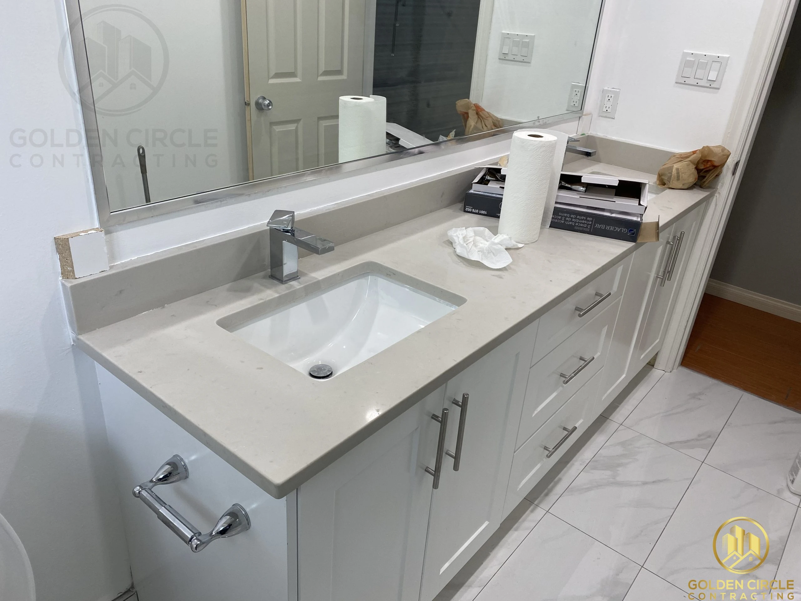 Bathroom renovation project 8